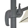 vidaXL Градински чадър с конзола и алуминиев прът 400x300 см, пясъчен