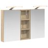 vidaXL Комплект шкафове за баня 3 бр. 80 x 10,5 x 50 см