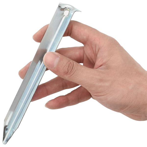 vidaXL Колчета за палатка 24 бр 17 см Ø20 мм поцинкована стомана