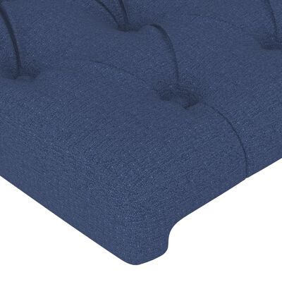 vidaXL Горни табли за легло, 4 бр, синя, 100x7x78/88 см, плат