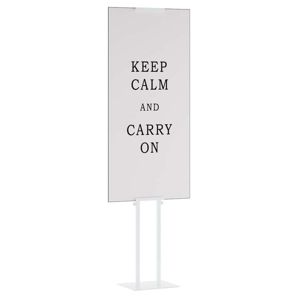 vidaXL Стендове за търговски прояви Бяло 30 x 23,5 x 210 см Стомана