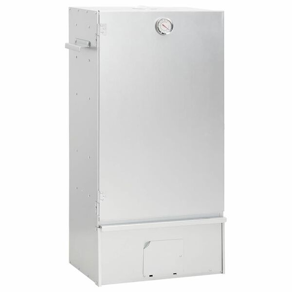 vidaXL BBQ опушвач с дървесен чипс 44,5x29x83 см поцинкована стомана