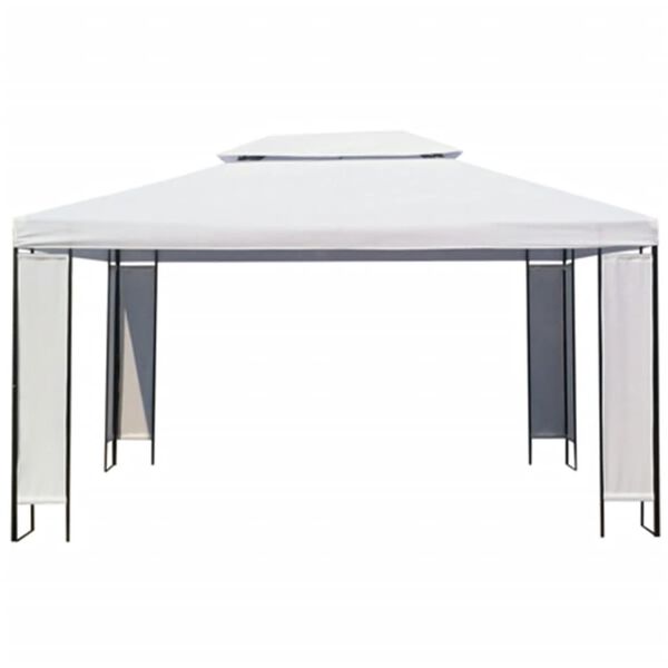 vidaXL Шатра, бяла, 3x4 м