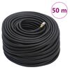 vidaXL Хибриден маркуч за въздух черен 0,6" 50 м гума и PVC