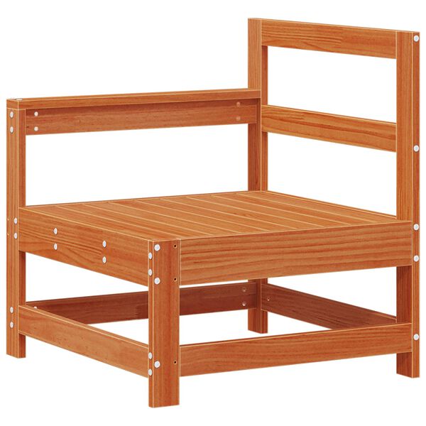 vidaXL Комплект за почивка в градина 10 pcs Восъчен Кафяв