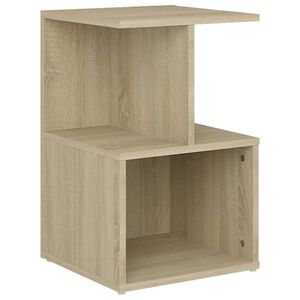 vidaXL Нощно шкафче, дъб сонома, 35x35x55 см, инженерно дърво