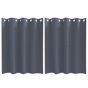 vidaXL Завеси за затъмняване с пръстени 2 pcs Антрацит 140 x 140 cm