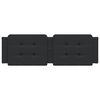 vidaXL Мека табла за легло Zadar, черна, 160 см, изкуствена кожа