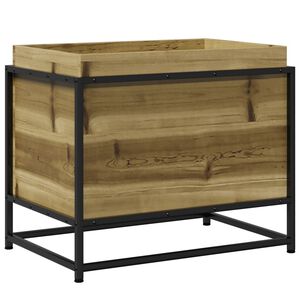 vidaXL Градинска кашпа, 60x40x50 см, импрегнирано борово дърво