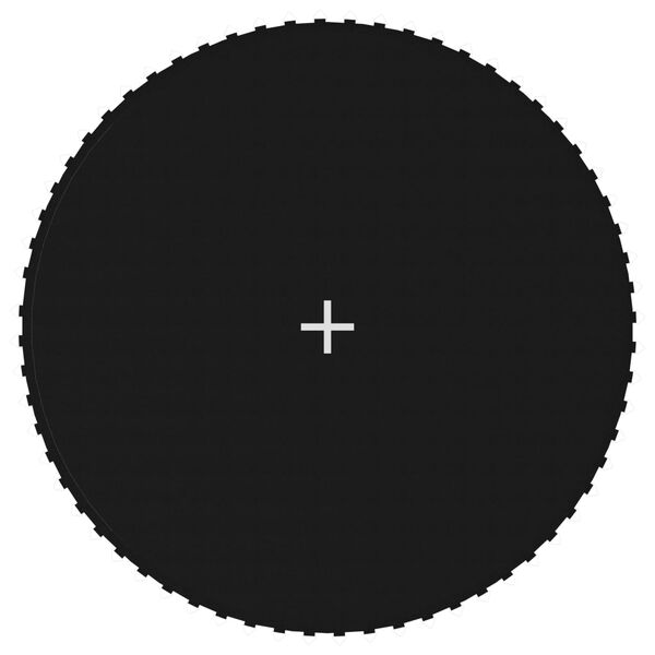 vidaXL Отскачаща повърхност за кръгъл батут 12 Ft/3,66 м черен текстил