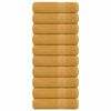 vidaXL Кърпи за ръце FROGN 10 бр. Златни 50x100 см 360 г/м&sup2;