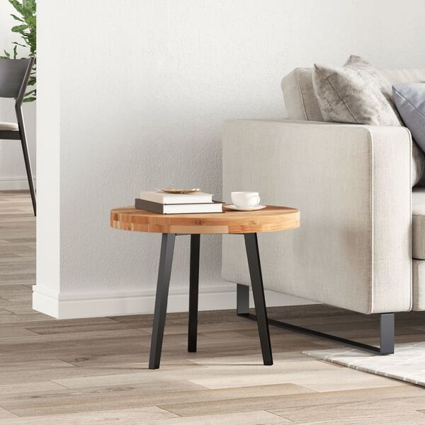 vidaXL Плот за маса, кръгъл, &Oslash;50x4 см, акациево дърво масив