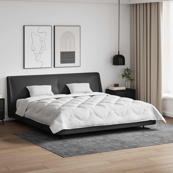 vidaXL Завивка с възглавница 3 pcs Бяло Микрофибър