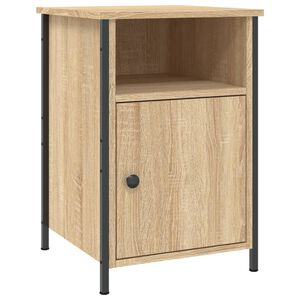 vidaXL Нощно шкафче, дъб сонома, инженерно дърво 40x42x60 см