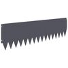 vidaXL Ограда за трева 20 pcs 103 x 30 см Стомана Антрацит