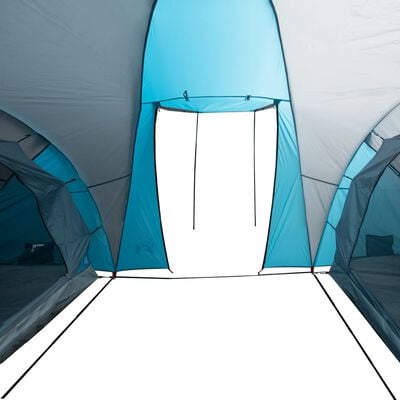 vidaXL Семейна куполна палатка, 6-местна, синя, водоустойчива
