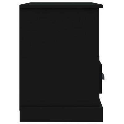 vidaXL ТВ шкаф, черен, 99,5x35,5x48 см, инженерно дърво