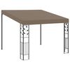 vidaXL Шатра за стенен монтаж, 3x3x2,5 м, таупе