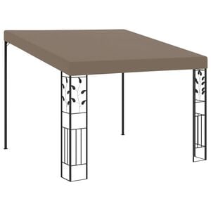 vidaXL Шатра за стенен монтаж, 3x3x2,5 м, таупе