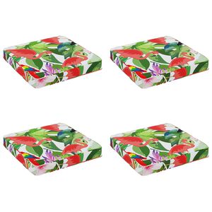 vidaXL Кушони за сядане, 4 броя VUGHT 4 pcs 100% полиестер Многоцветен