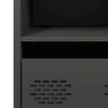 vidaXL Бюфет, черен, 35x39x73,5 см, студеновалцувана стомана