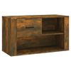 vidaXL Шкаф за обувки, опушен дъб, 80x35x45 см, инженерно дърво