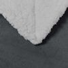 vidaXL Одеяло Тъмен сив 130 x 150 cm Мека вълна
