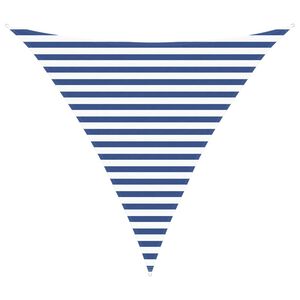 vidaXL Слънчево платно за сянка Синьо и бяло 3 x 3 x 3 m