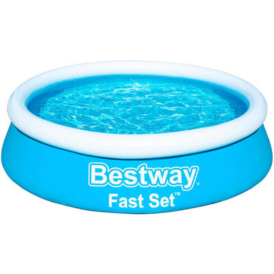 Bestway Fast Set Надуваем басейн, кръгъл, 183x51 см, син