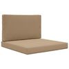 vidaXL Възглавница за диван на открито Полиестер Таупе 80 x 80 cm
