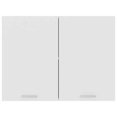 vidaXL Висящ шкаф, бял, 80x31x60 см, ПДЧ