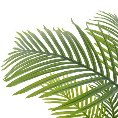 vidaXL Изкуствено растение палма със саксия, зелено, 120 см