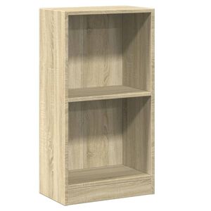 vidaXL Етажерка за книги, дъб сонома, 40x24x75 см, инженерно дърво