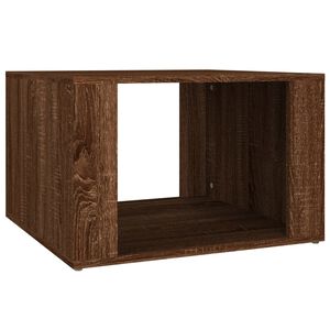 vidaXL Нощна масичка, кафяв дъб, 57x55x36 см, инженерно дърво