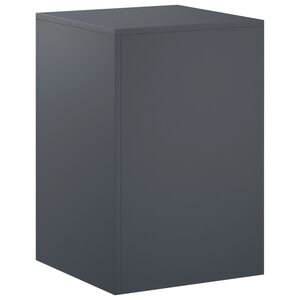 vidaXL Стойка за растения Антрацит 40 x 40 x 60 cm Неръждаема стомана
