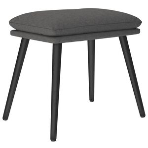 vidaXL Табуретка, тъмносива, 45x29,5x35 см, текстил