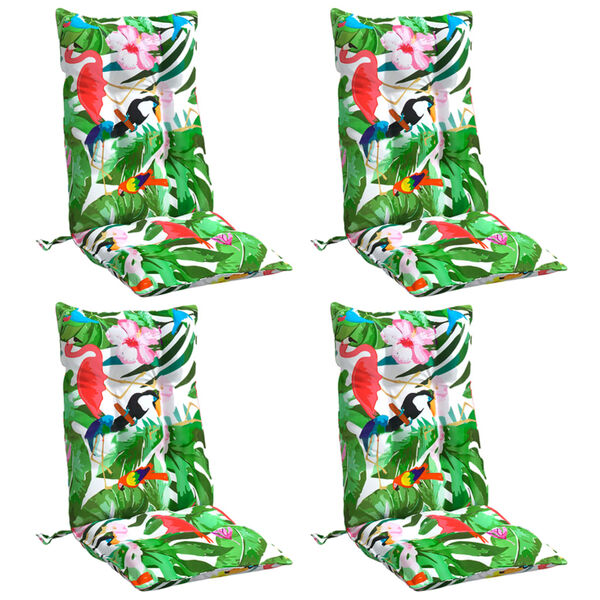 vidaXL Възглавници за столове с облегалки 4 бр шарени Оксфорд плат