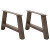 vidaXL Крака за масичка за кафе, А-образни, 2 бр., 70 x (30-31) см, стомана