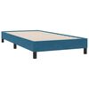 vidaXL Box Spring легло без матрак Тъмно синьо 80x210 cm кадифе