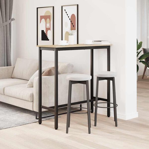 vidaXL Маса Сонома дъб 100 x 40 x 100,5 см