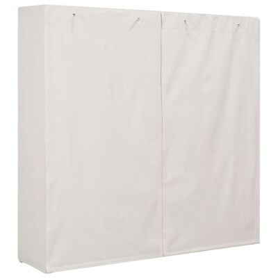 vidaXL Гардероб, бял, 173x40x170 см, текстил