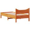 vidaXL Рамка за легло без матрак, восъчнокафяв, 100x200 см, бор масив