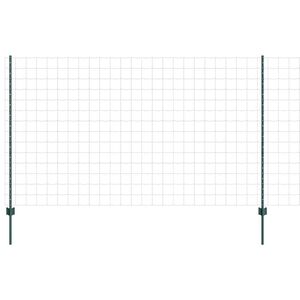 vidaXL Ограда с пост Зелен