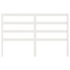vidaXL Горна табла за легло, бяла, 156x4x100 см, бор масив