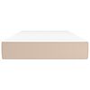vidaXL Матрак с покет пружини капучино 90x200x20 см изкуствена кожа