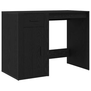 vidaXL Бюро Черния дъб 100 x 49 x 74 см Инженерна дървесина