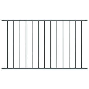 vidaXL Ограден панел Woerden Прахово боядисана стомана 163x75 см Антрацит