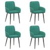 vidaXL Обедени столове 4 pcs Кадифе Тюркоаз 57 х 50 х 85 см