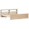 vidaXL Рамка за легло с табла, 180x200 см, борово дърво масив