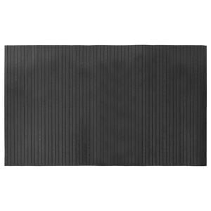 vidaXL Килим правоъгълен сив, 60x100 см, бамбук